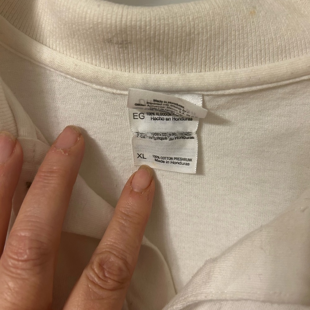 John Legend Gildan White Polo Shirt with Revolver Graphic. XL - Picture 8 of 9